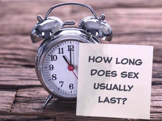 a stopwatch showing how long should sex last