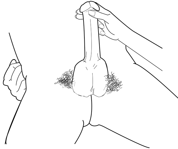 an image that shows how to do the squeeze technique for couples