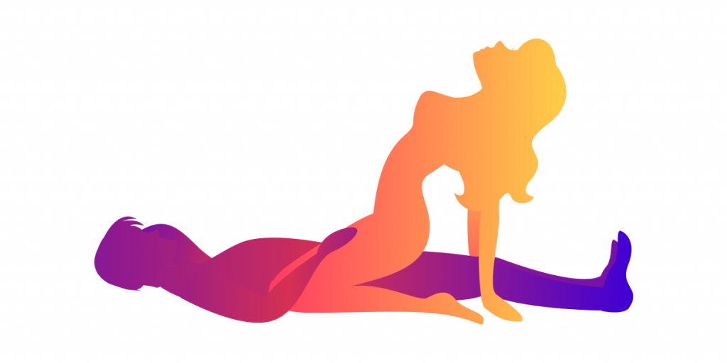 illustration of the cowgirl sex position