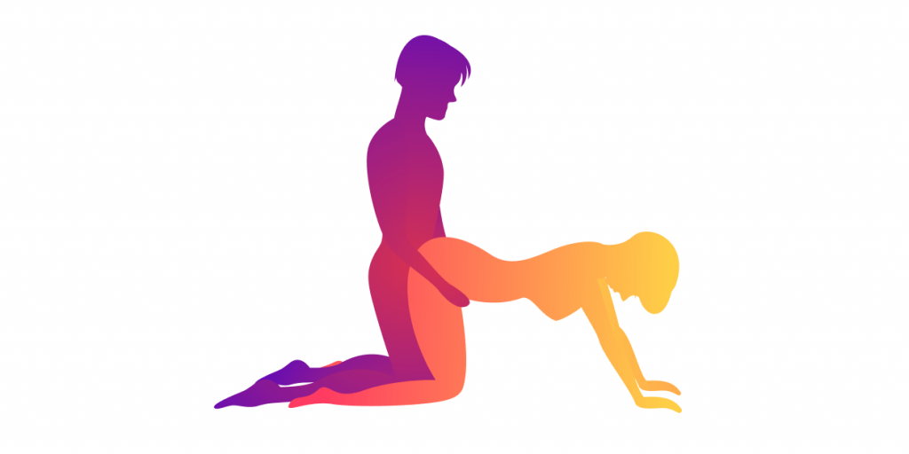 illustration of the doggy stel sex position